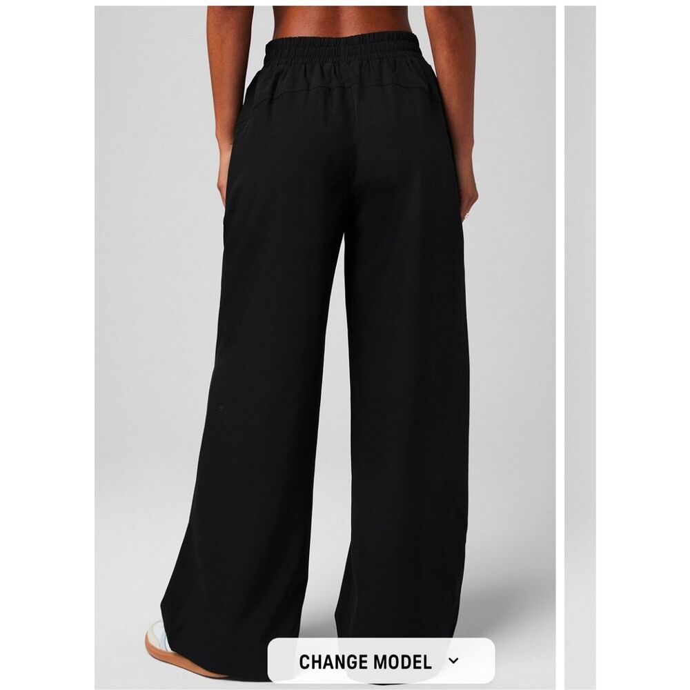 Fabletics Downtown Wide Leg Pants Black Size XS - Picture 2 of 8